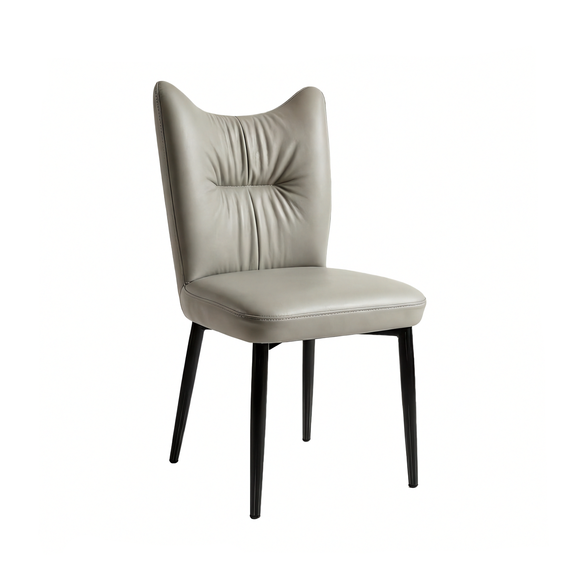Elena - Dining Chair - Light Grey PU Leather