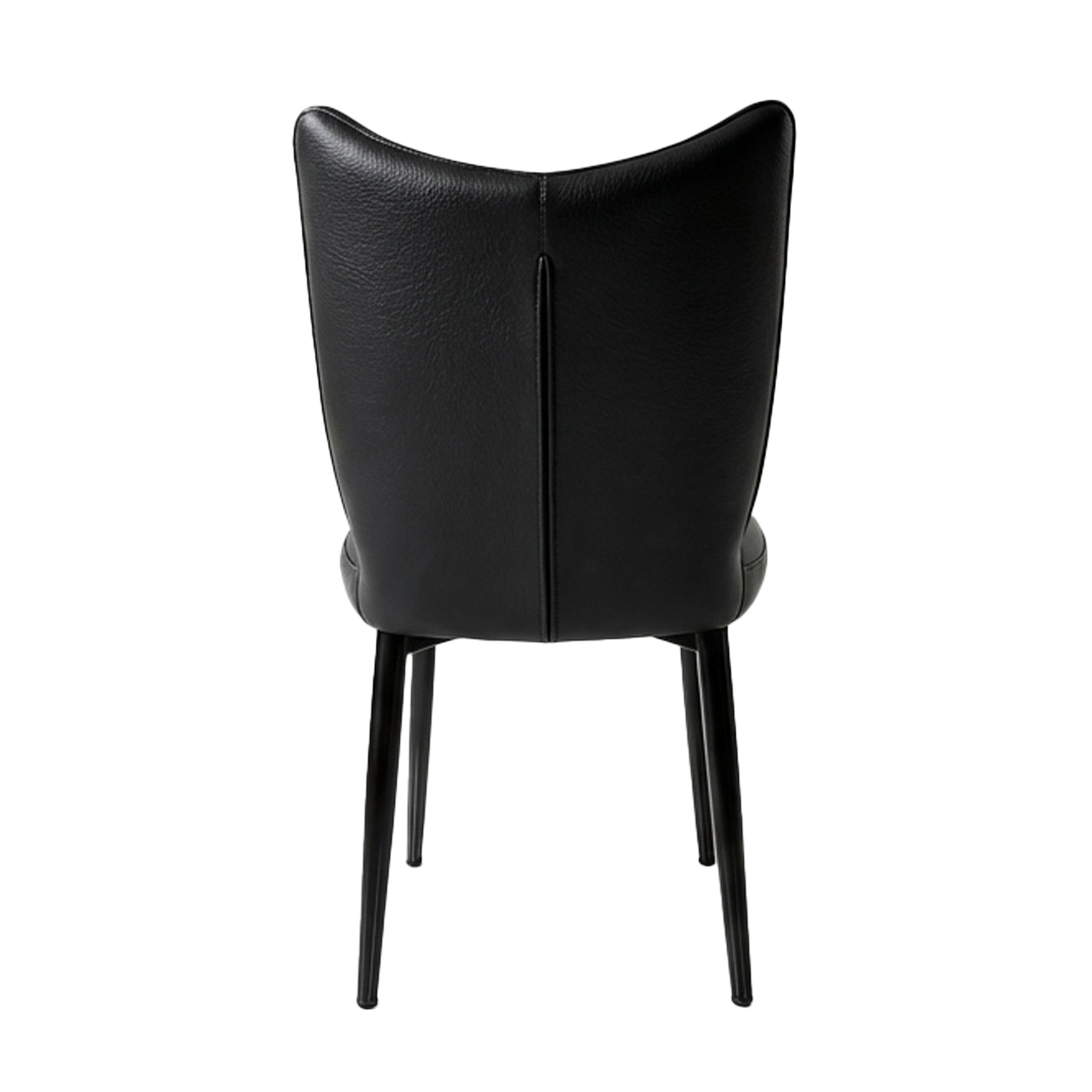 Elena - Dining Chair - Black PU Leather