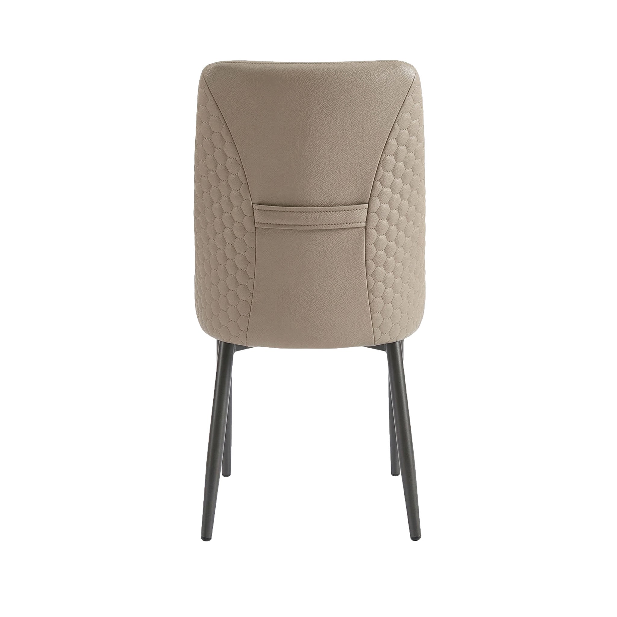 Dawson - Chaise de Salle à Manger - Simili-Cuir Beige