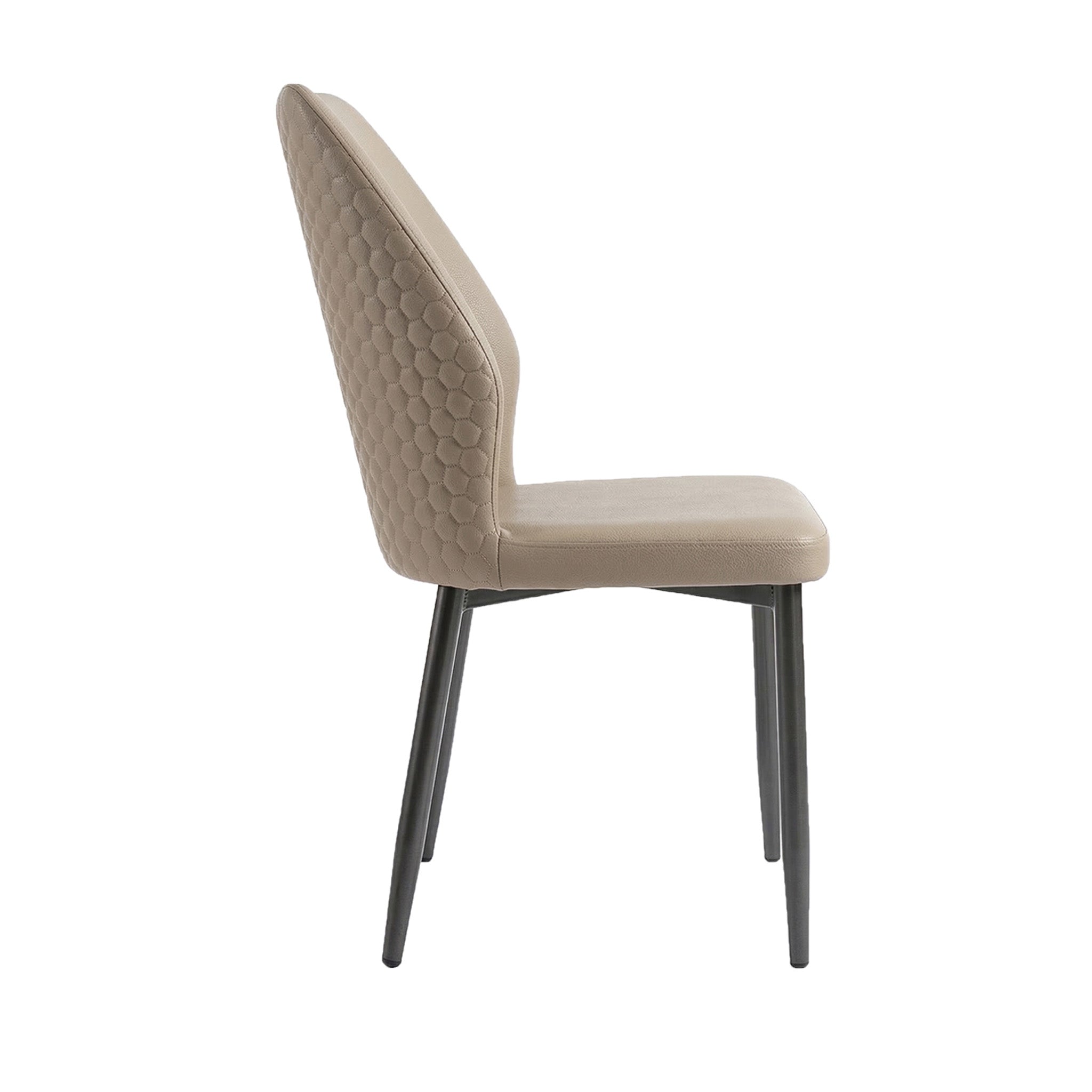Dawson - Chaise de Salle à Manger - Simili-Cuir Beige