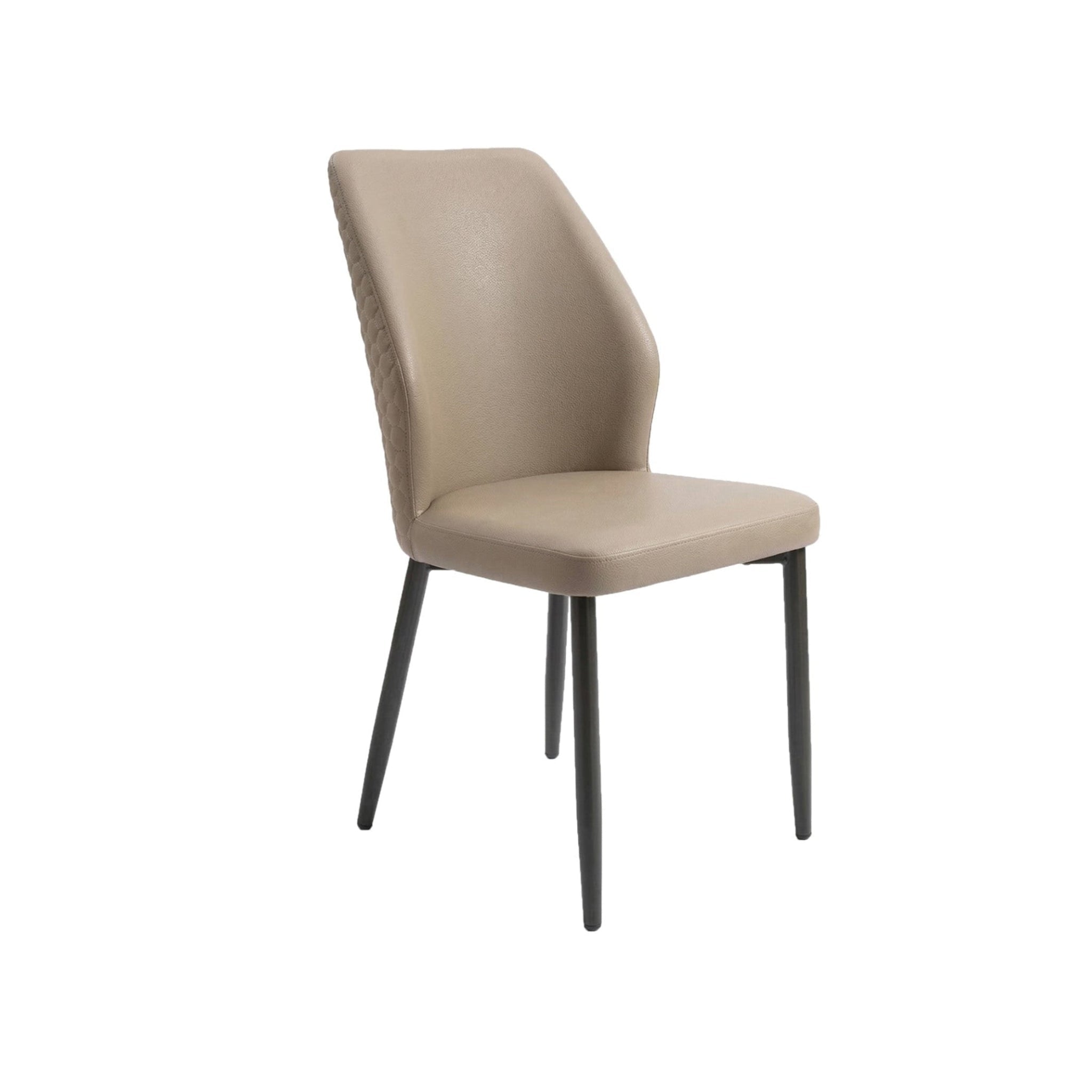 Dawson - Chaise de Salle à Manger - Simili-Cuir Beige