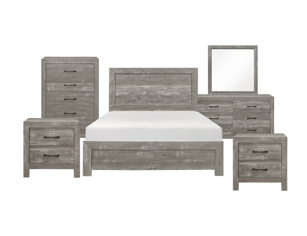 Catégorie ensembles de chambre à coucher modernes avec lit queen, matelas commode et tables de chevet