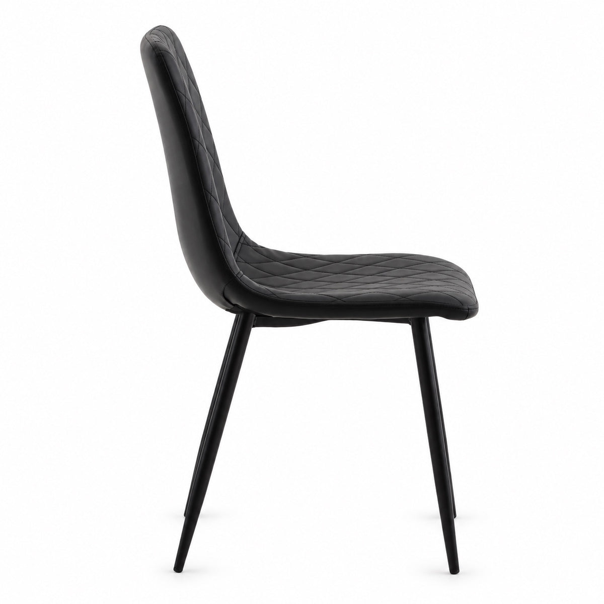 Esme - Dining Chair - Black PU Leather