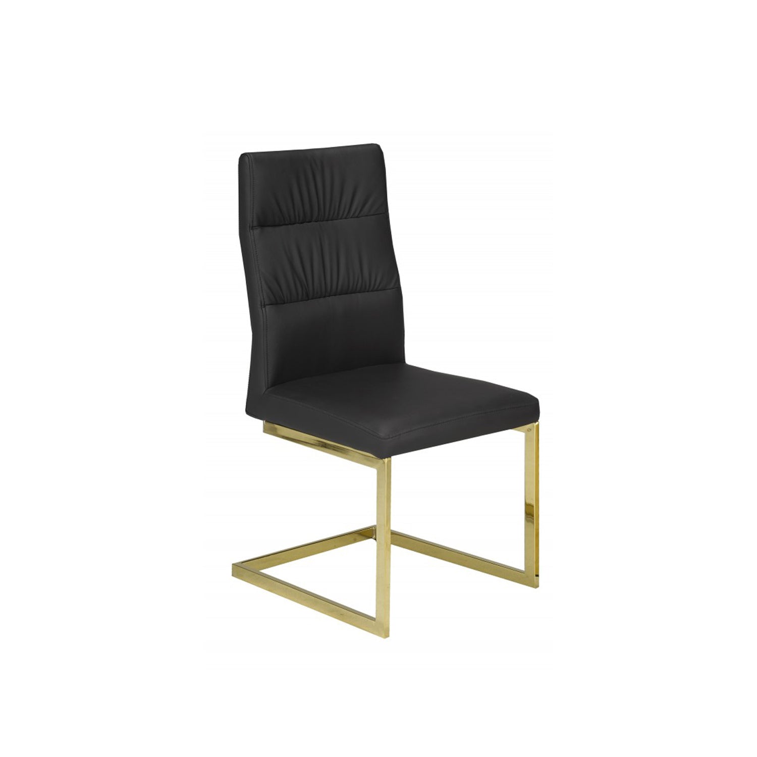 Lyra - Dining Chair - Black PU Leather