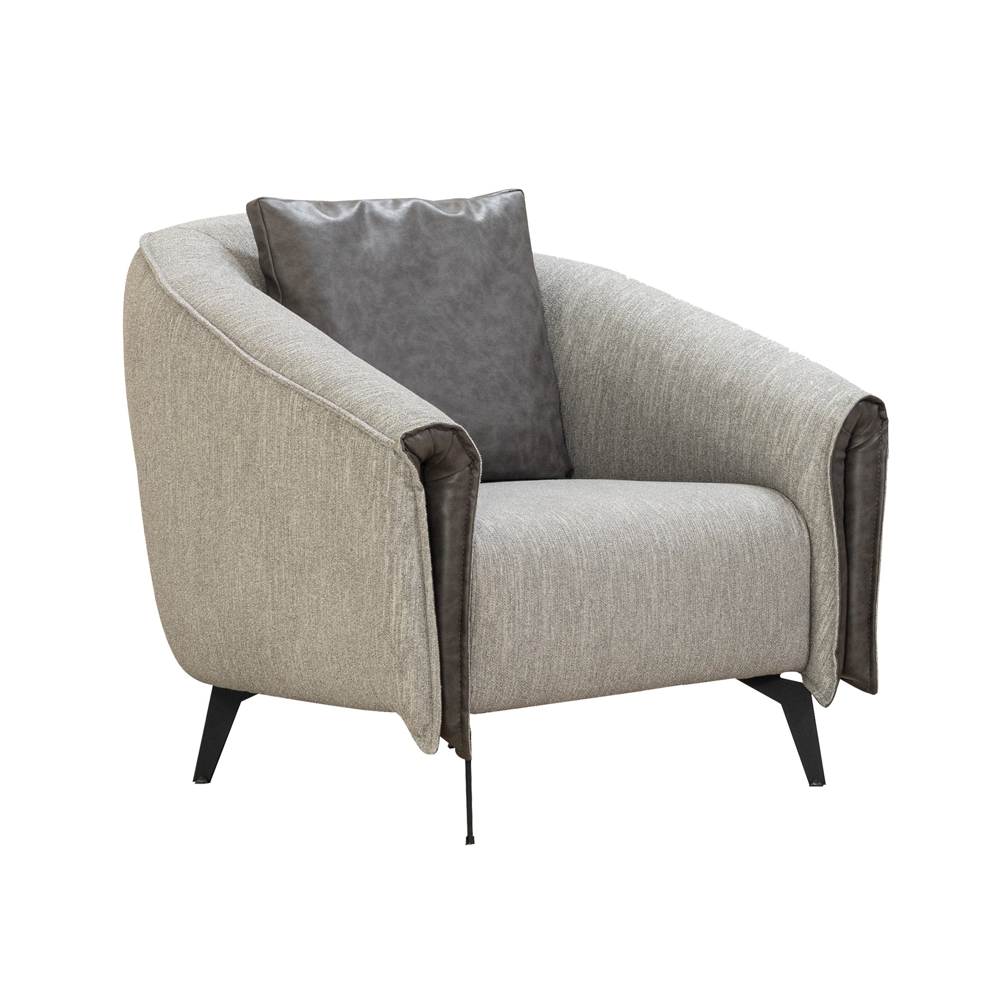 Luci - Fauteuil - Tissu Gris
