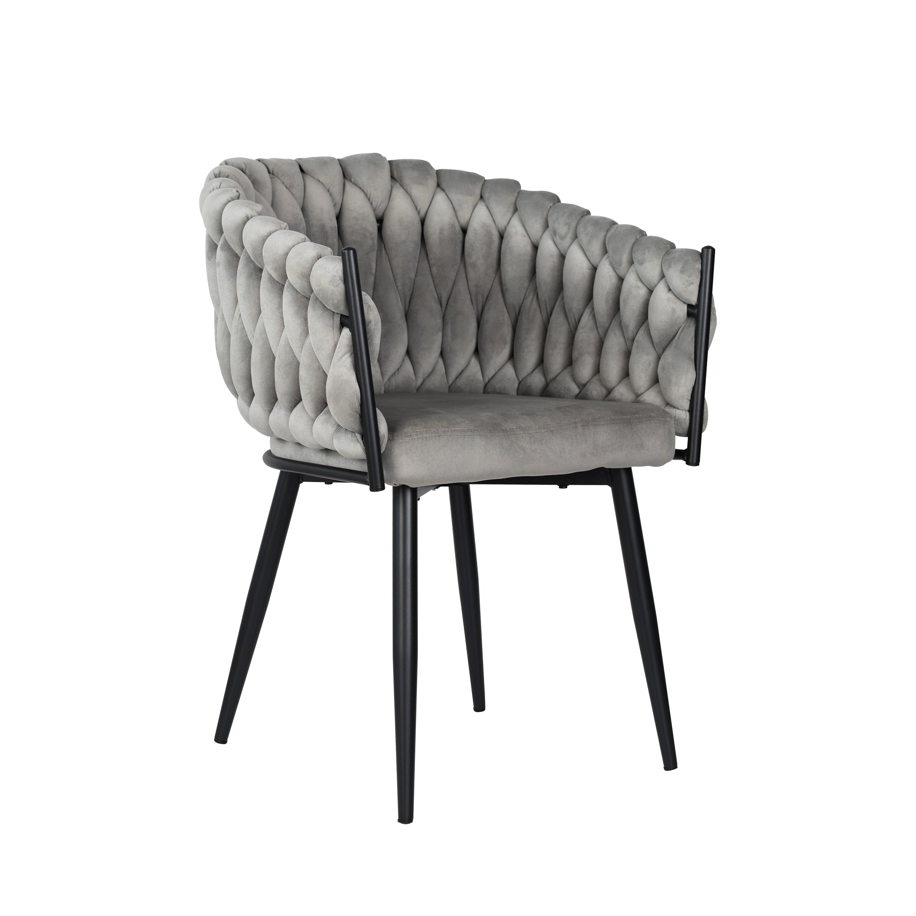 Skye - Dining Chair - Grey Velvet