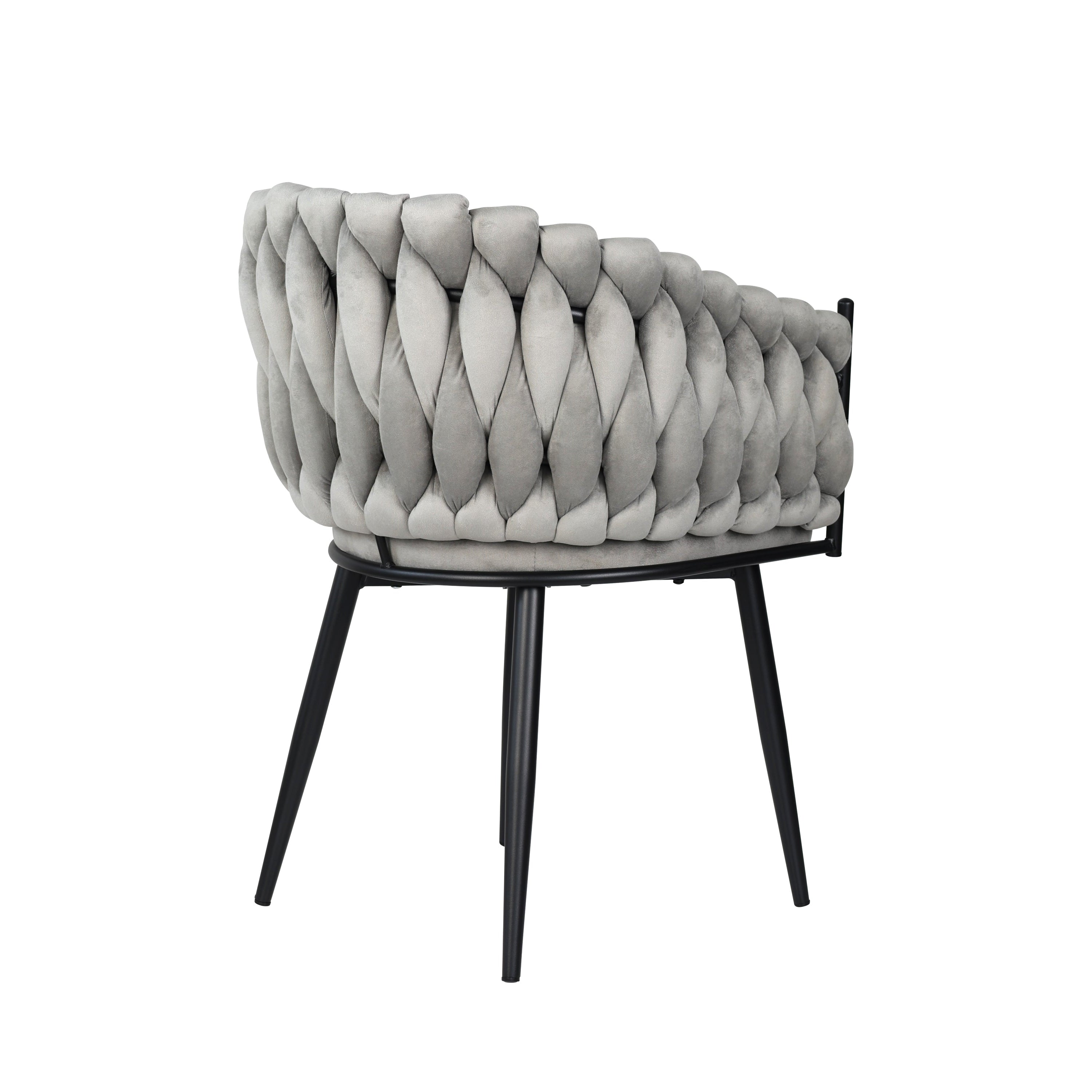 Skye - Dining Chair - Grey Velvet