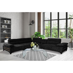 Sofa Modulaire Sectionnel - Comfy - Tissu Noir