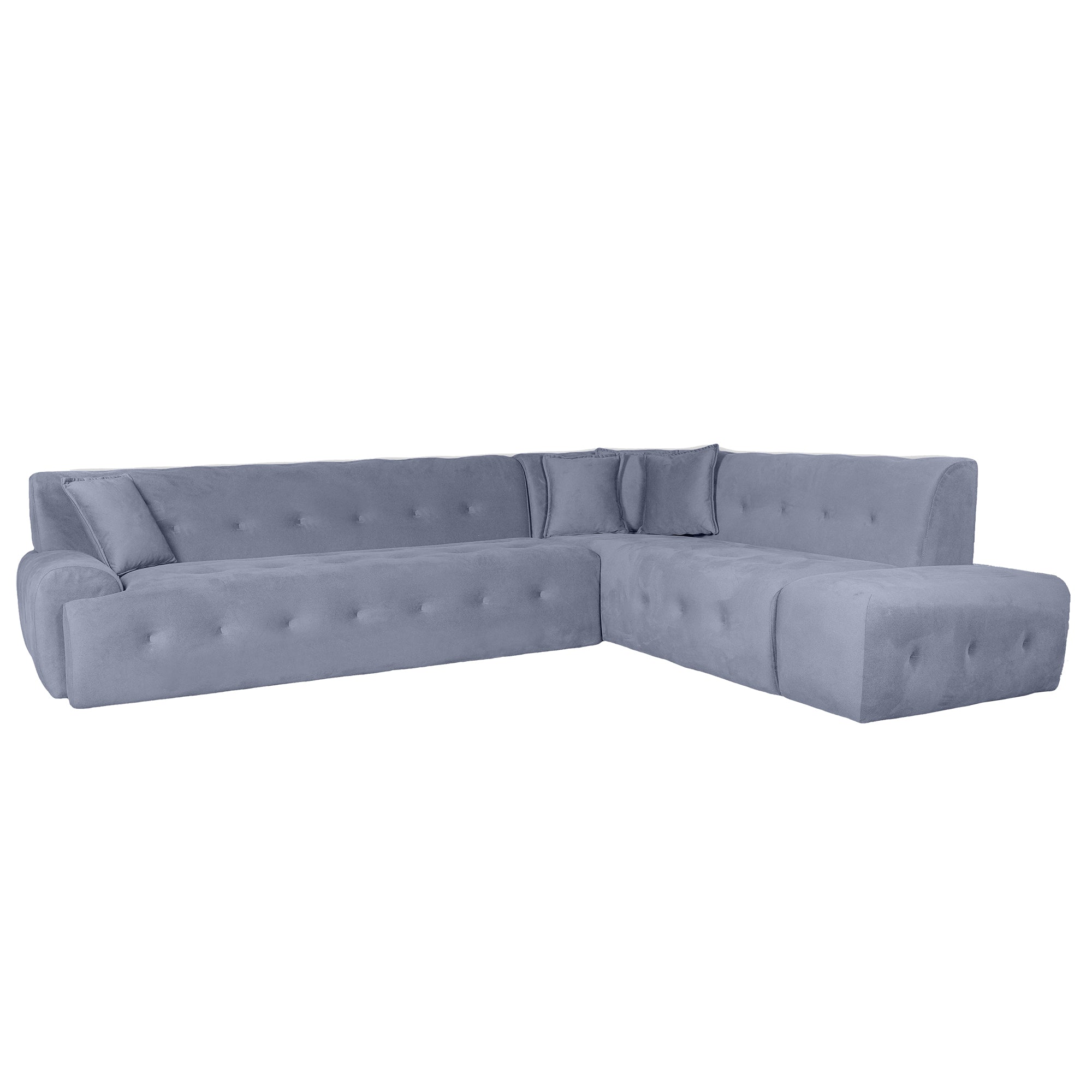 Panda - Sectional Sofa - Grey Fabric