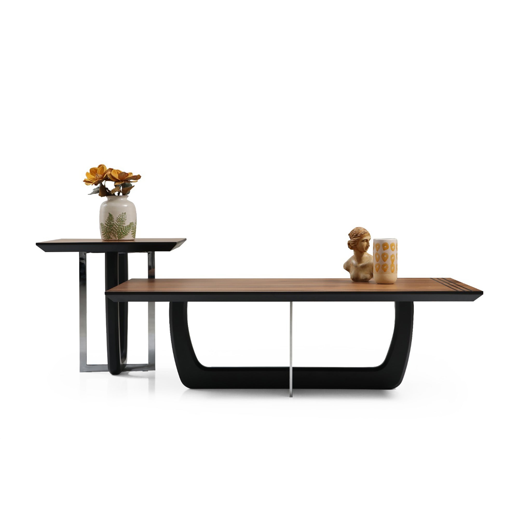 Taycan - Center Table Set - Walnut