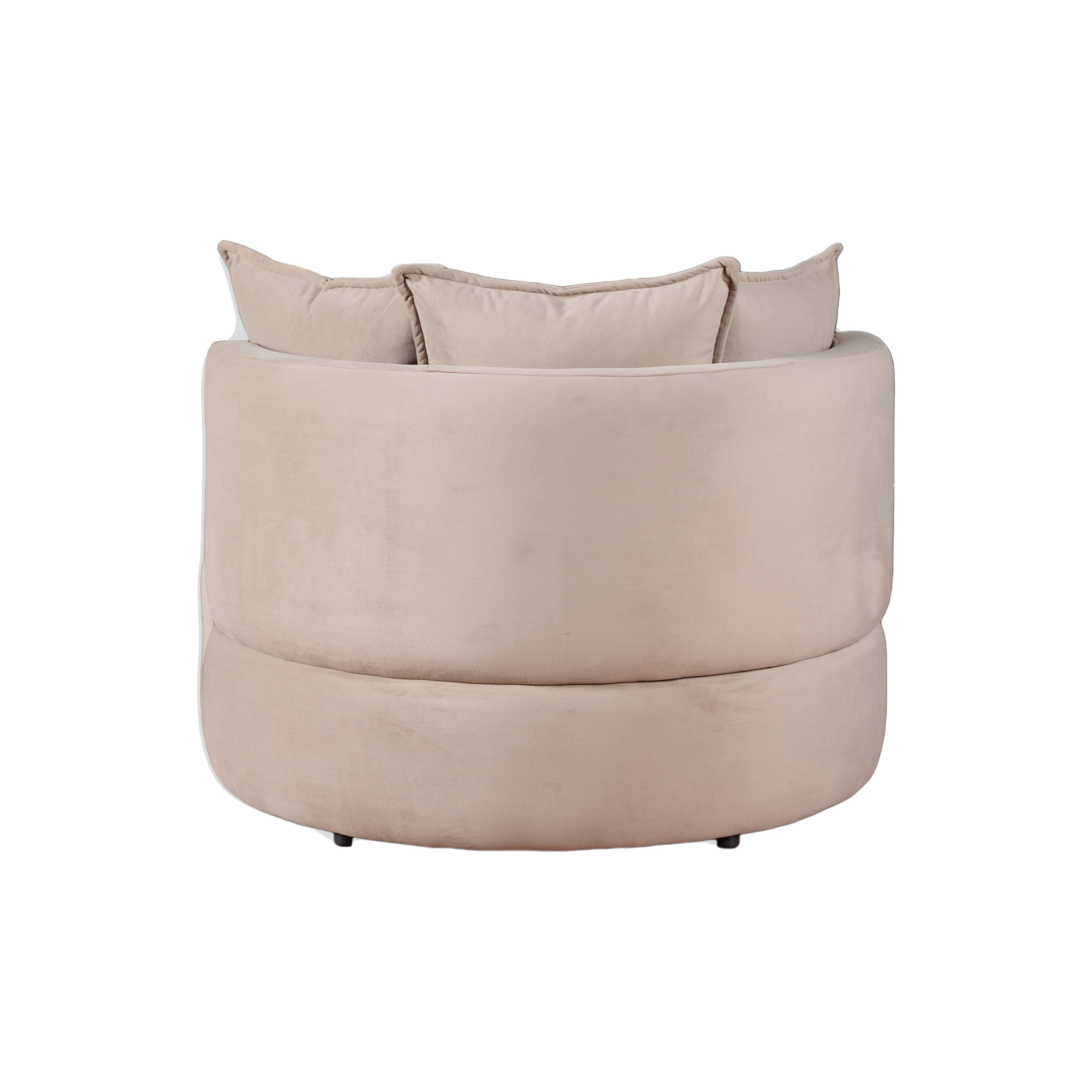 Robin - Cuddler Enveloping Armchair - Brown Fabric