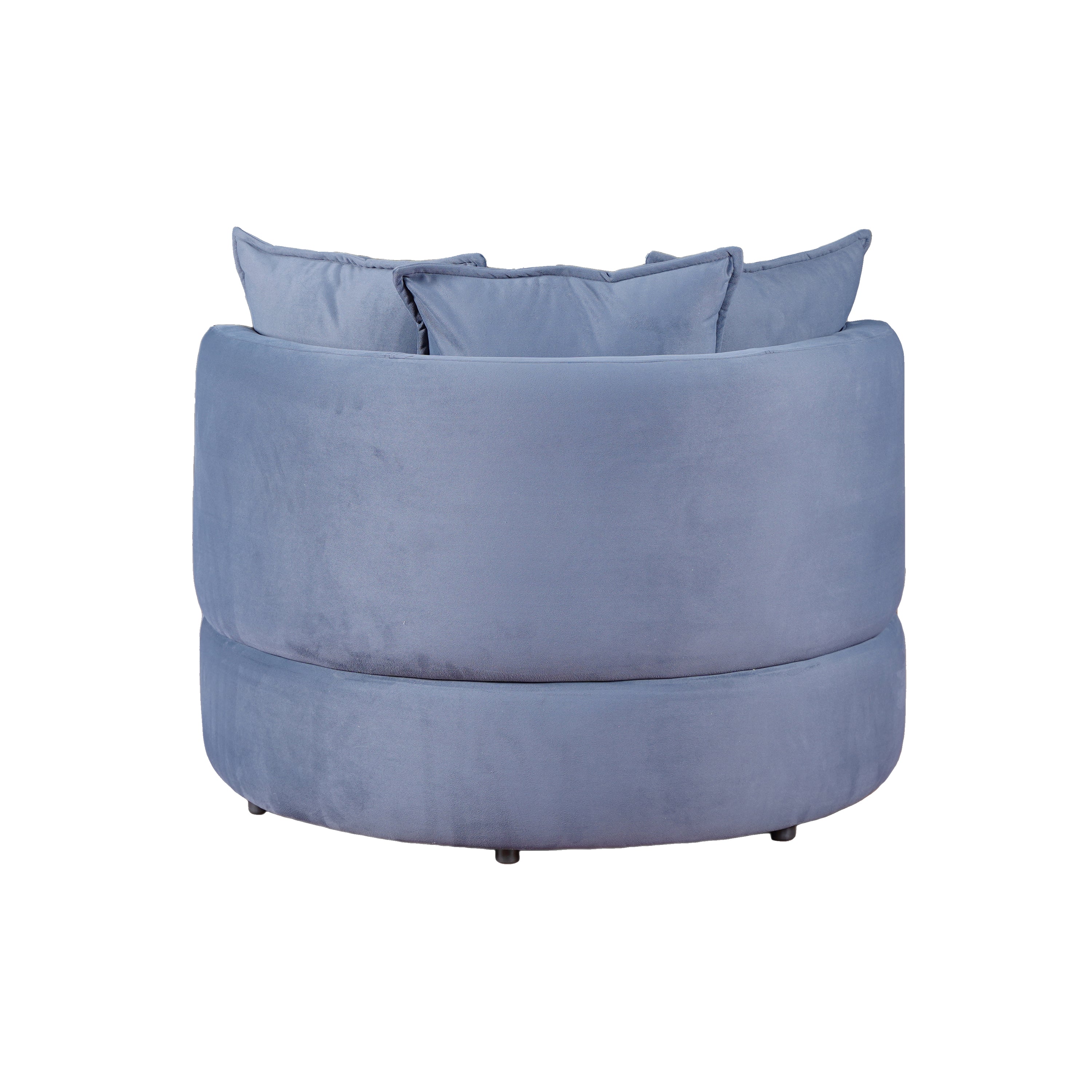 Robin - Cuddler Enveloping Armchair - Blue Fabric