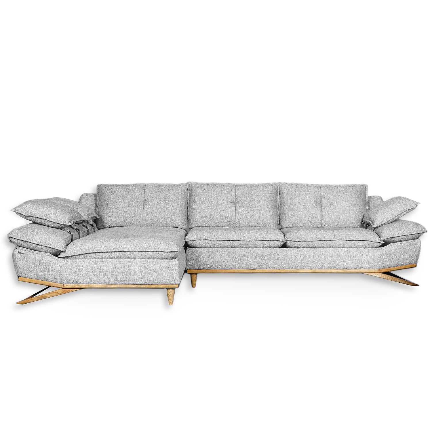 WoW - Sectional Sofa - Pale Beige Fabric