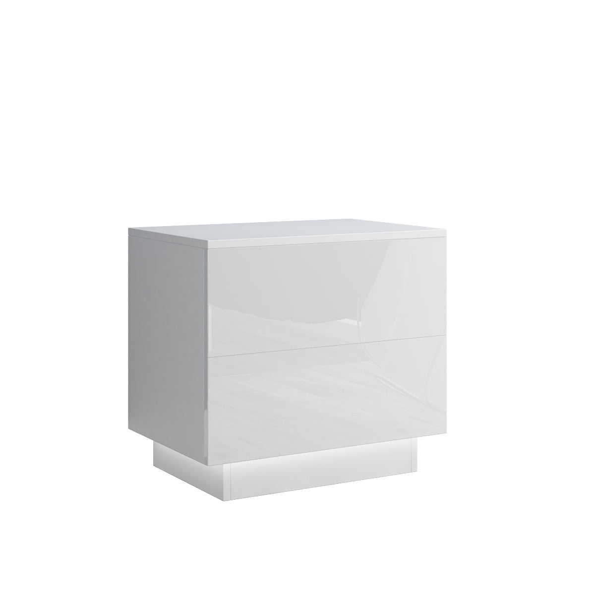 Tara - Table de chevet avec LED - Blanc