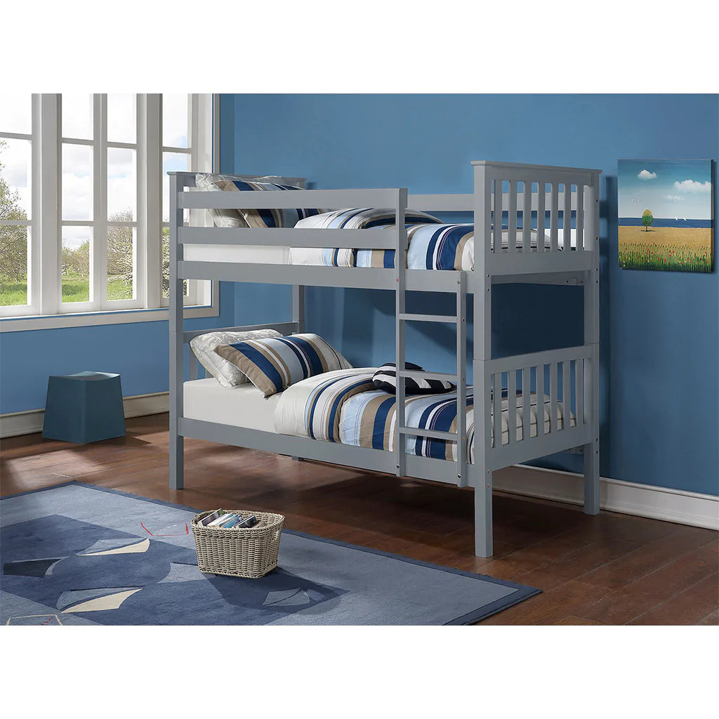 Elrik - Twin/Twin Bunk Bed - Grey