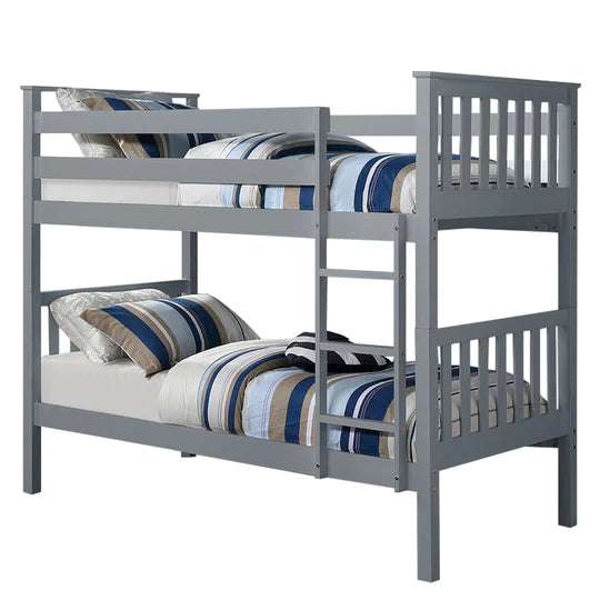 Elrik - Twin/Twin Bunk Bed - Grey