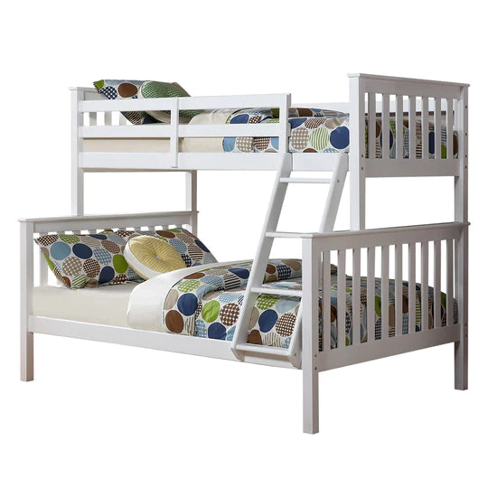 Maelis - Twin/Full Bunk Bed - White