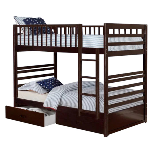 Lioris - Twin/Twin Bunk Bed - Espresso