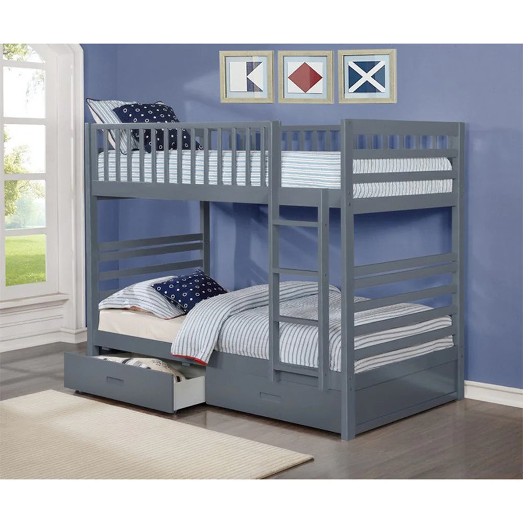 Lioris - Twin/Twin Bunk Bed - Grey
