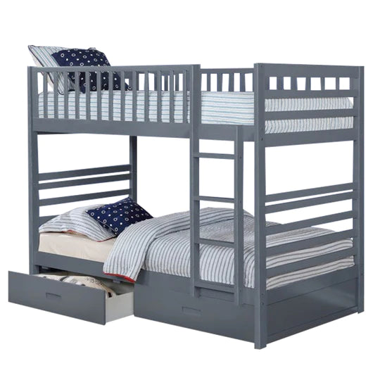 Lioris - Twin/Twin Bunk Bed - Grey