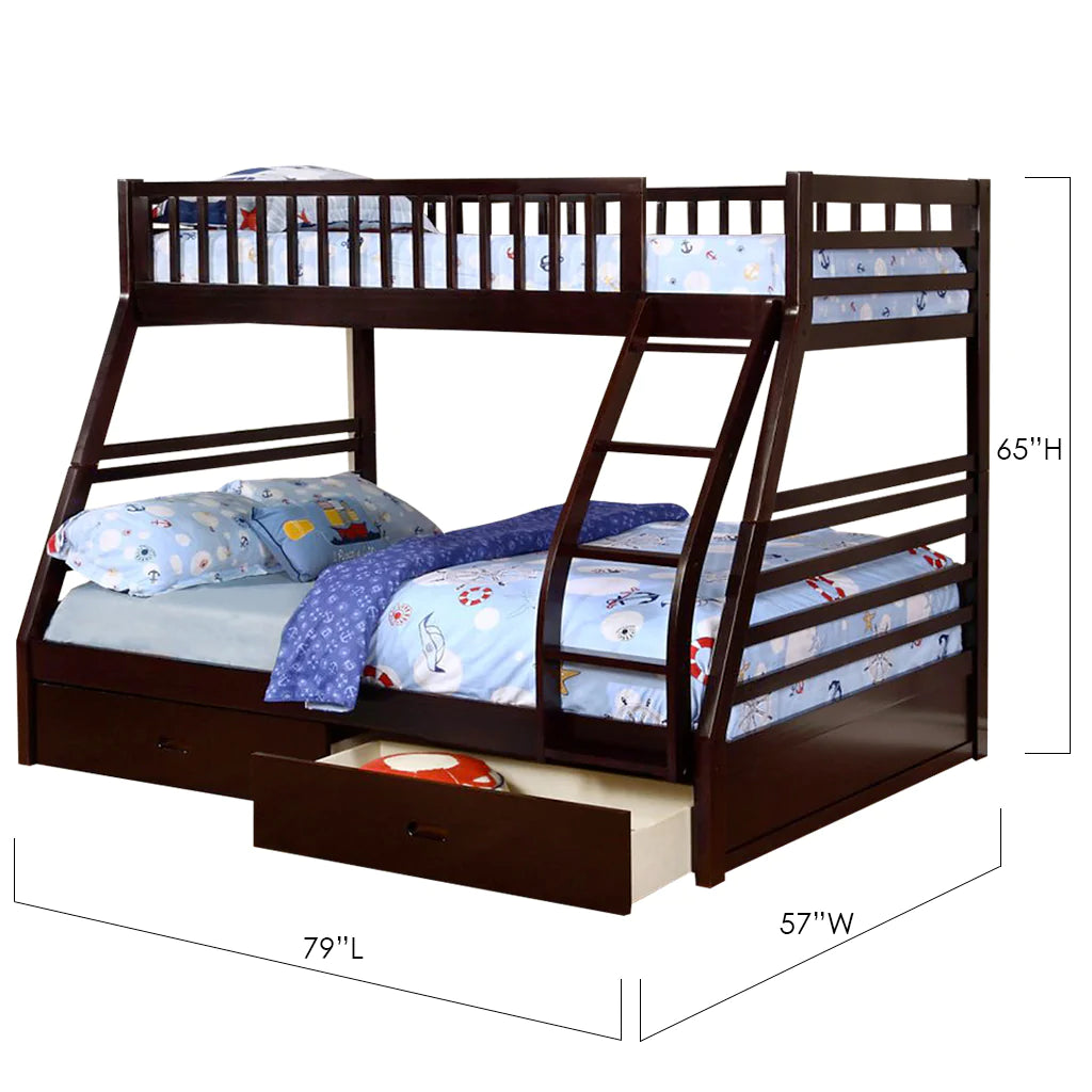 Torvik - Twin/Full Bunk Bed - Espresso
