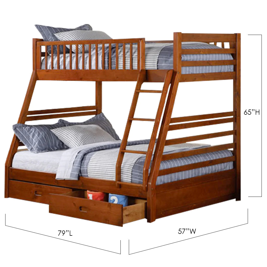Torvik - Twin/Full Bunk Bed - Honey