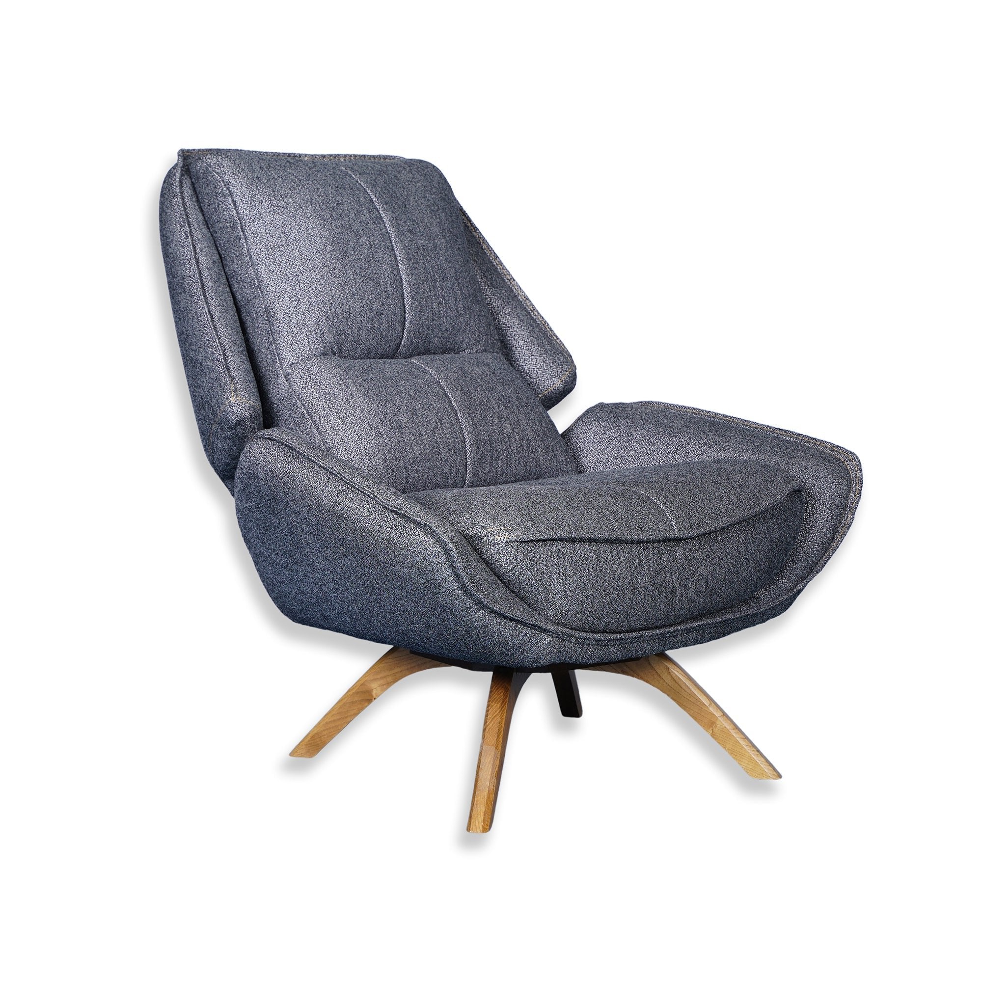 Fauteuil pivotant - WoW - Tissu Gris