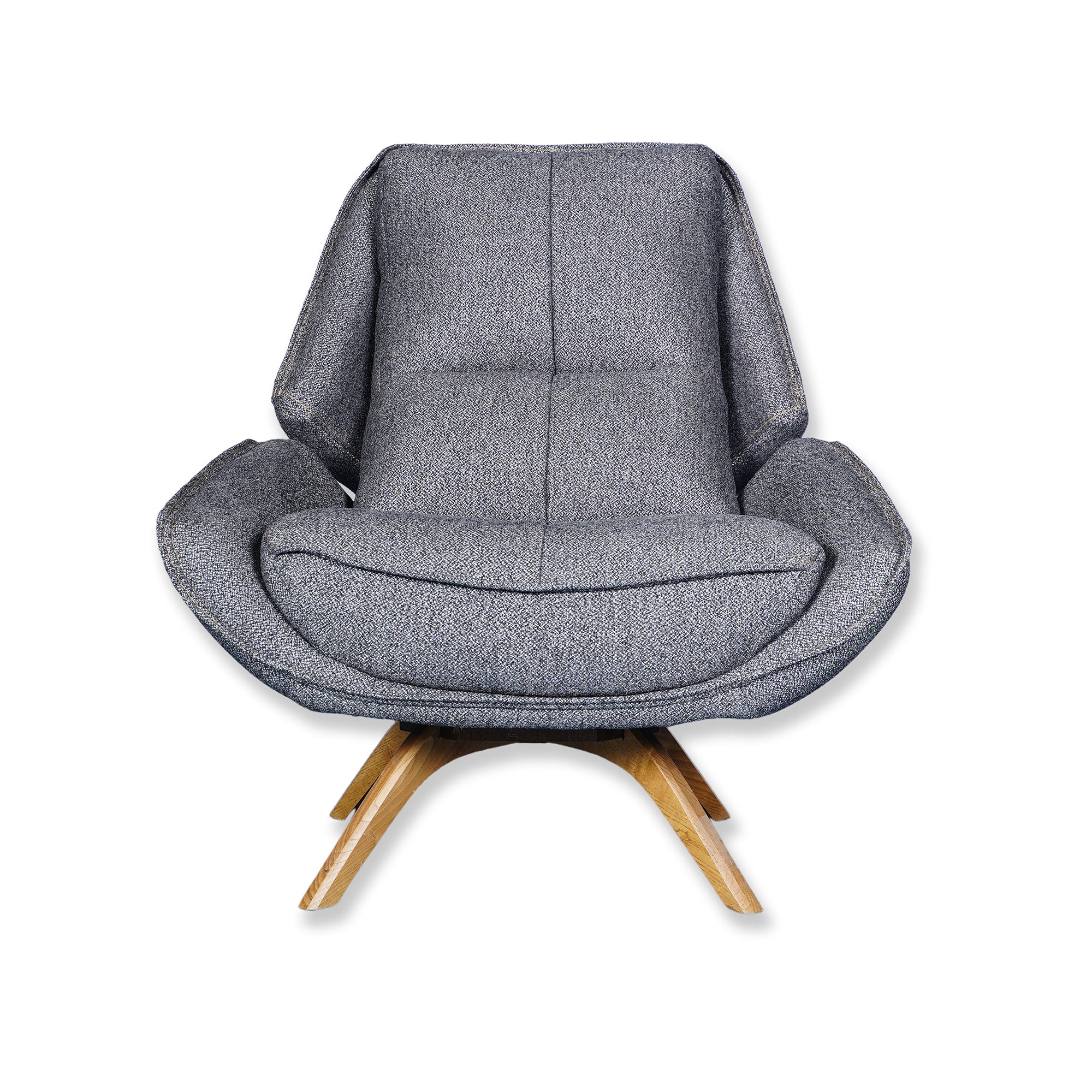 Fauteuil pivotant - WoW - Tissu Gris