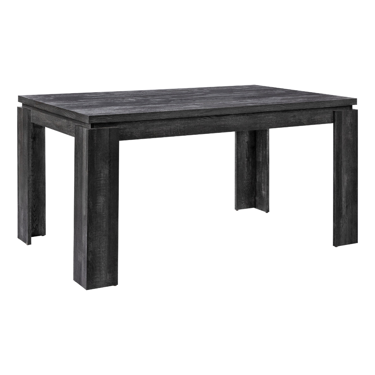 Corentin/Talia - Dining Table Set - Faux Wood Black / Black