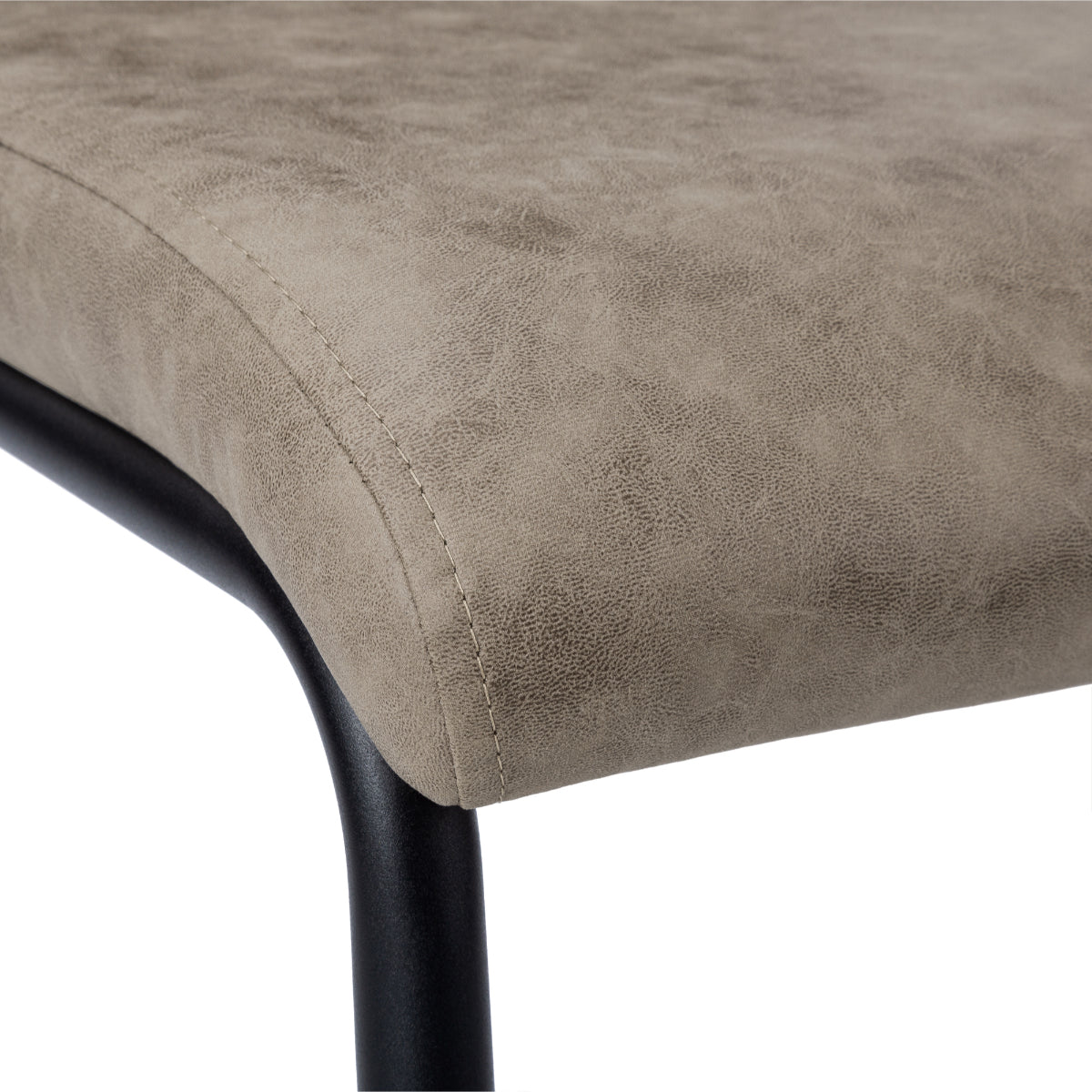 Alina - Chaise de Salle à Manger - Tissu Taupe