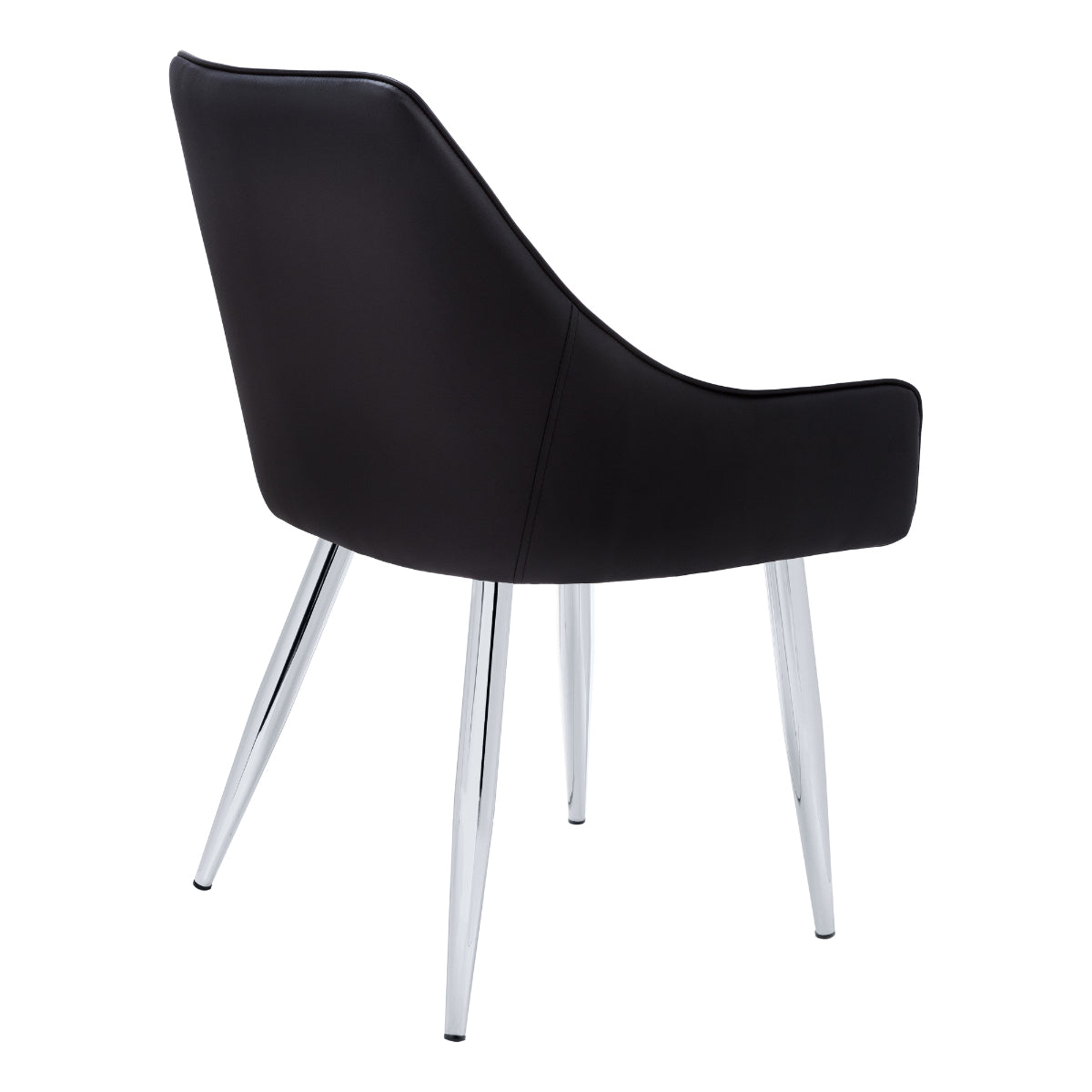 Vera - Dining Chair - Black PU Leather