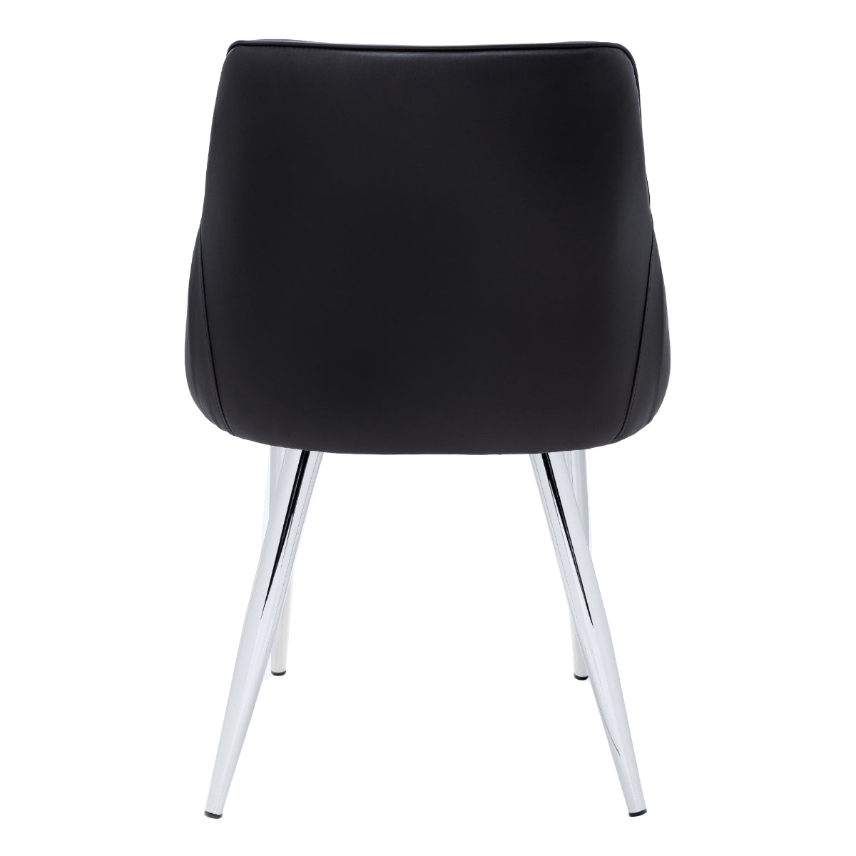 Vera - Dining Chair - Black PU Leather