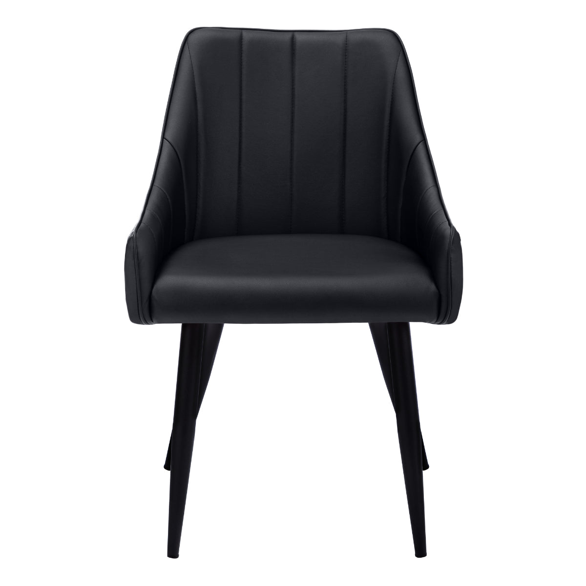 Vera - Dining Chair - Black PU Leather
