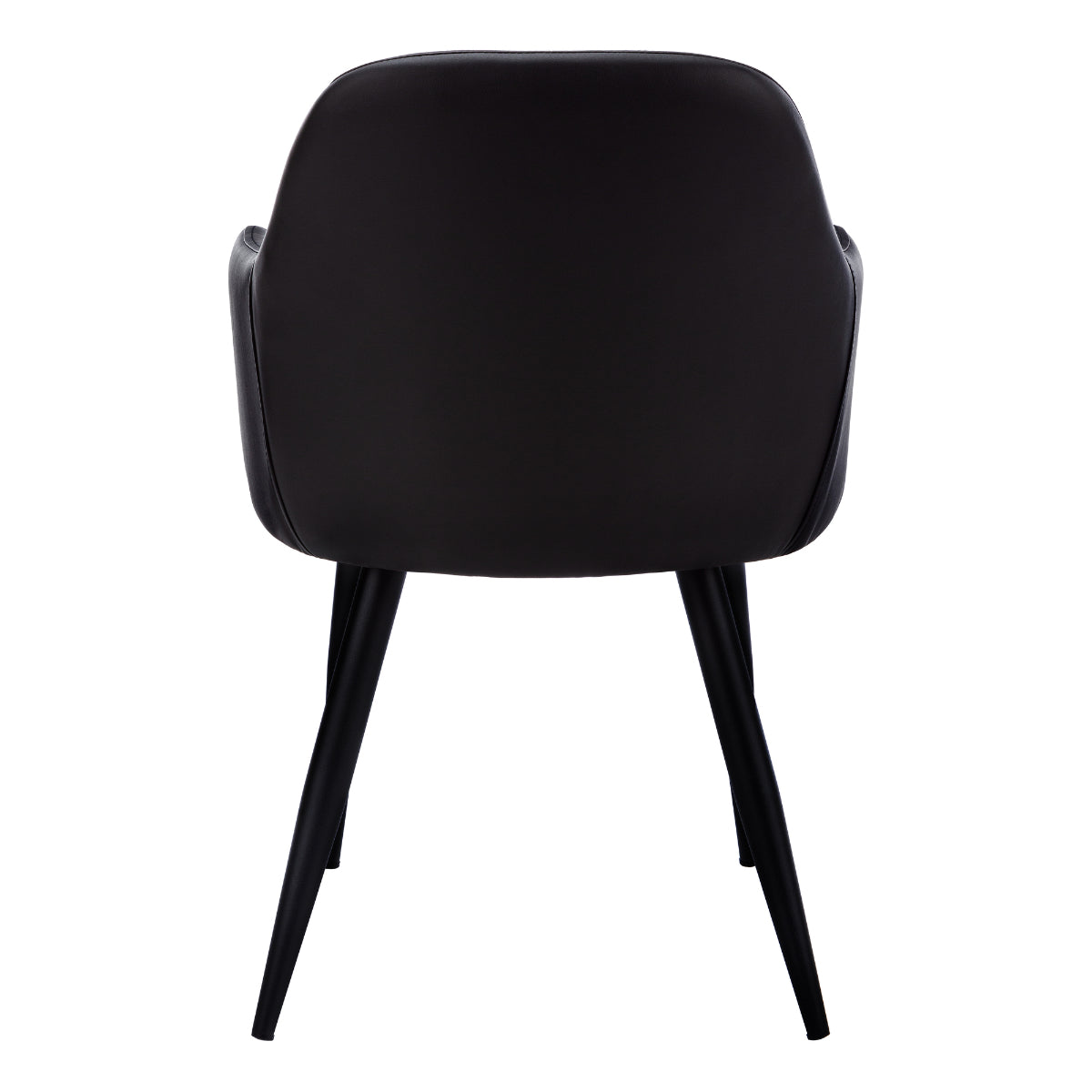 Lena - Dining Chair - Black PU Leather