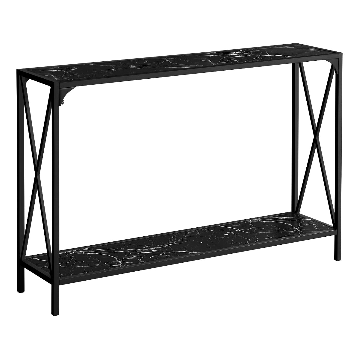 Caroline - Console Table - Black Marble