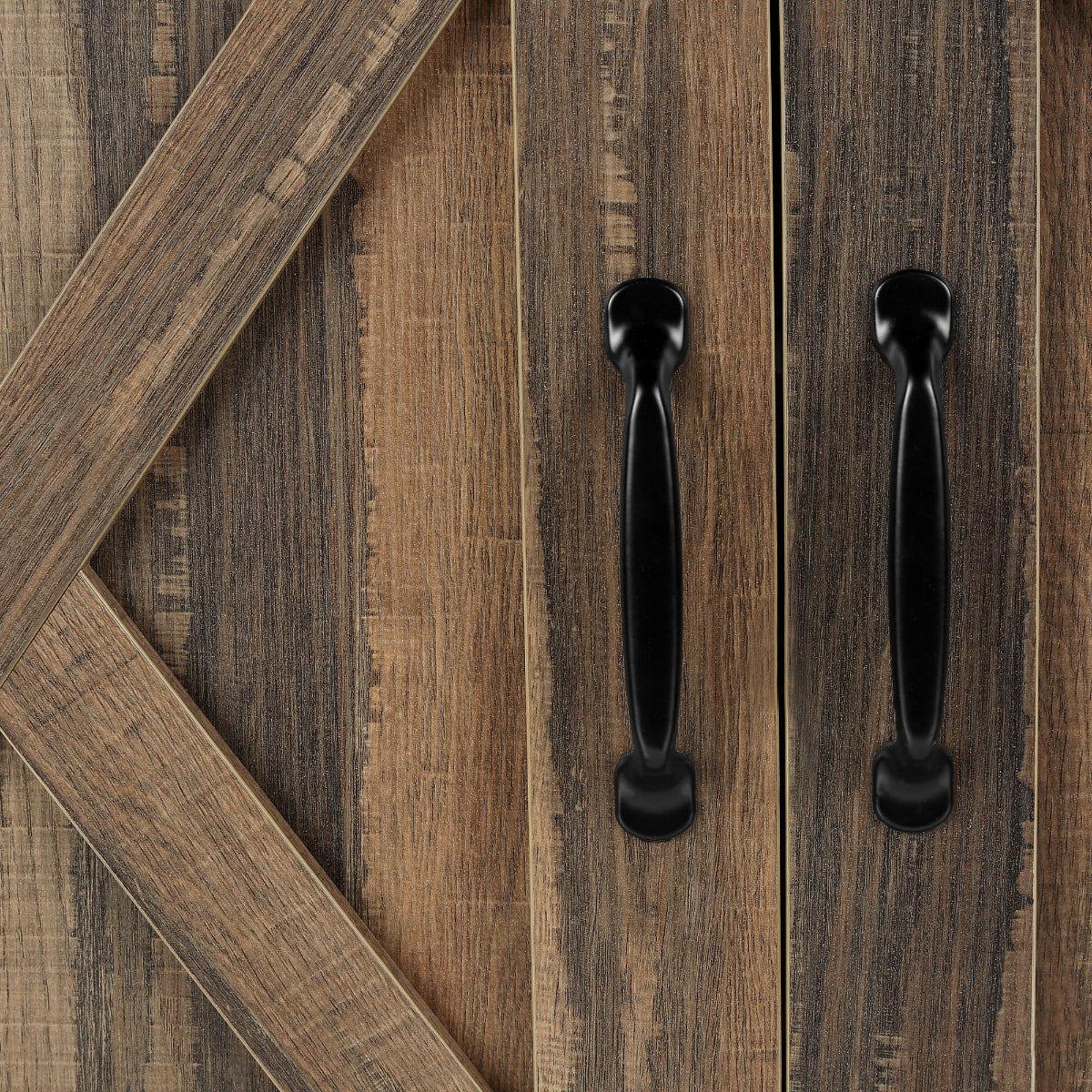 Anderson - TV Stand - with 2 sliding doors - 60 in - Brown Faux Wood