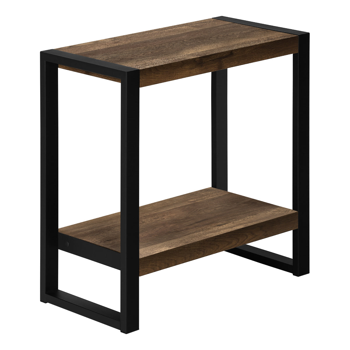 Amari - Side Table - Faux Wood Brown