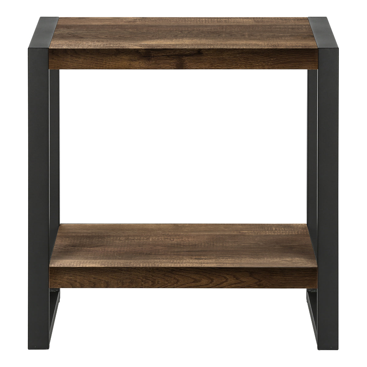 Amari - Side Table - Faux Wood Brown