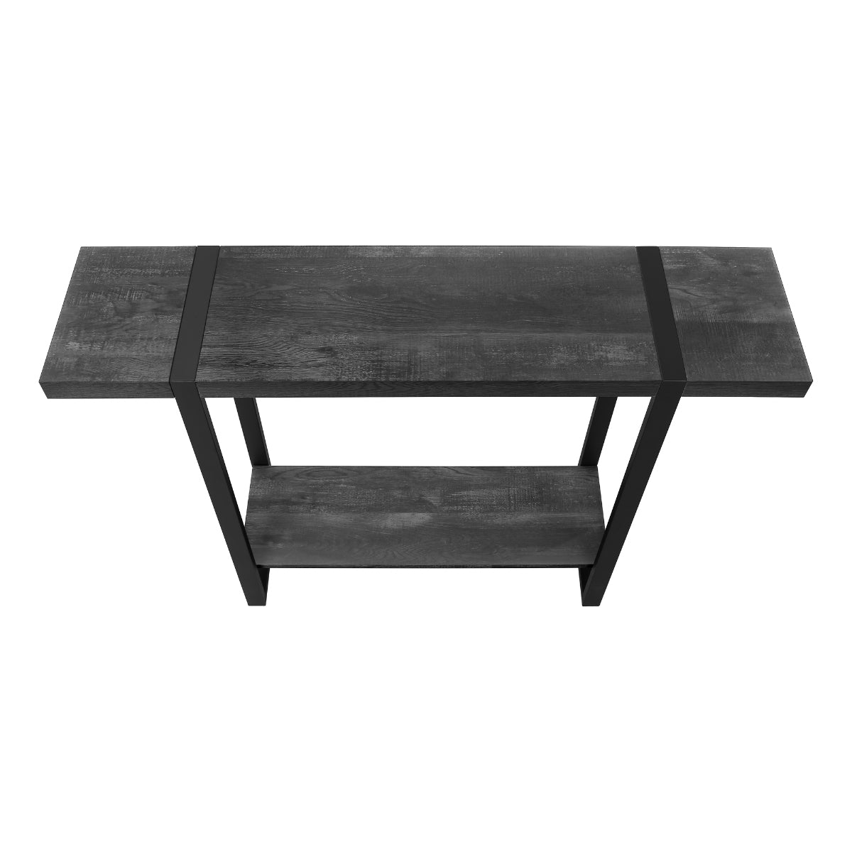 Amari - Console Table - Black Faux Wood