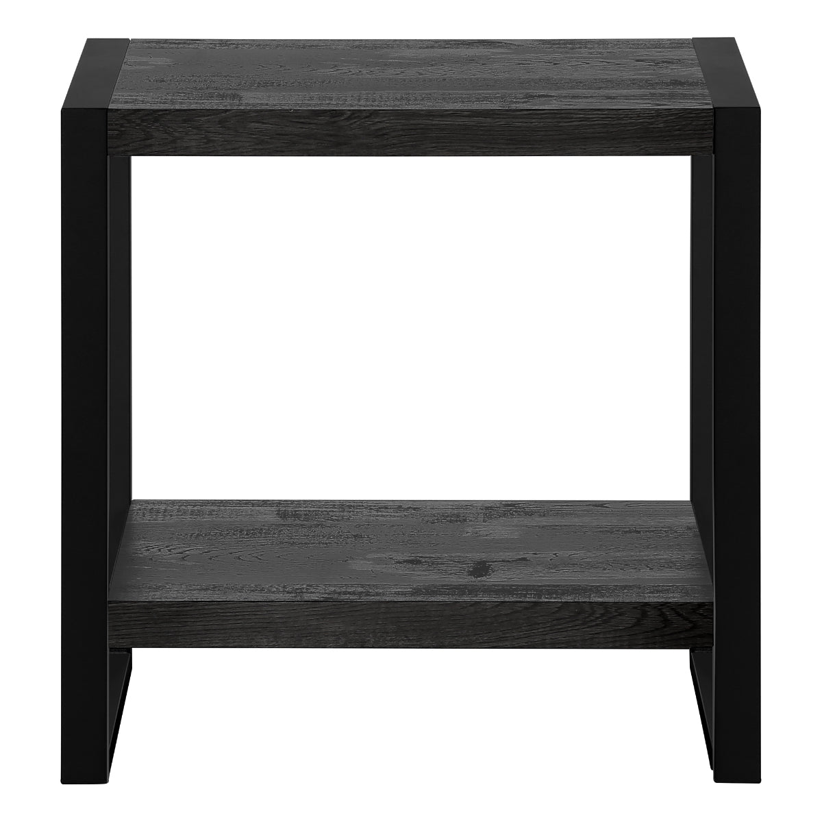 Amari - Side Table - Black Faux Wood