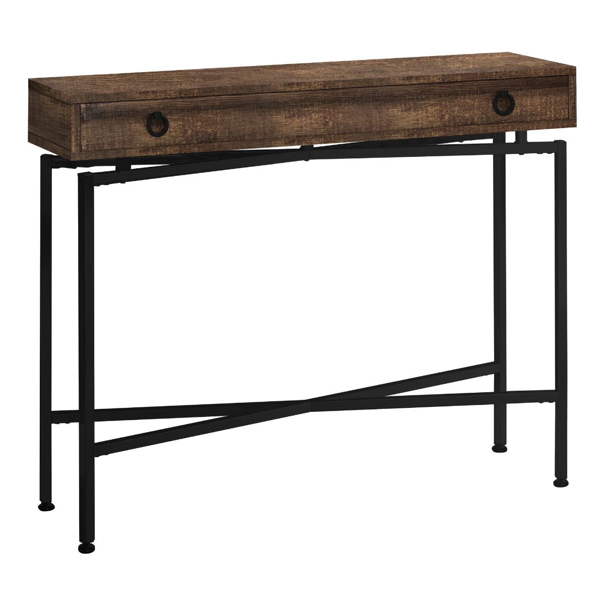 Mathis- Console Table - Brown Faux Wood