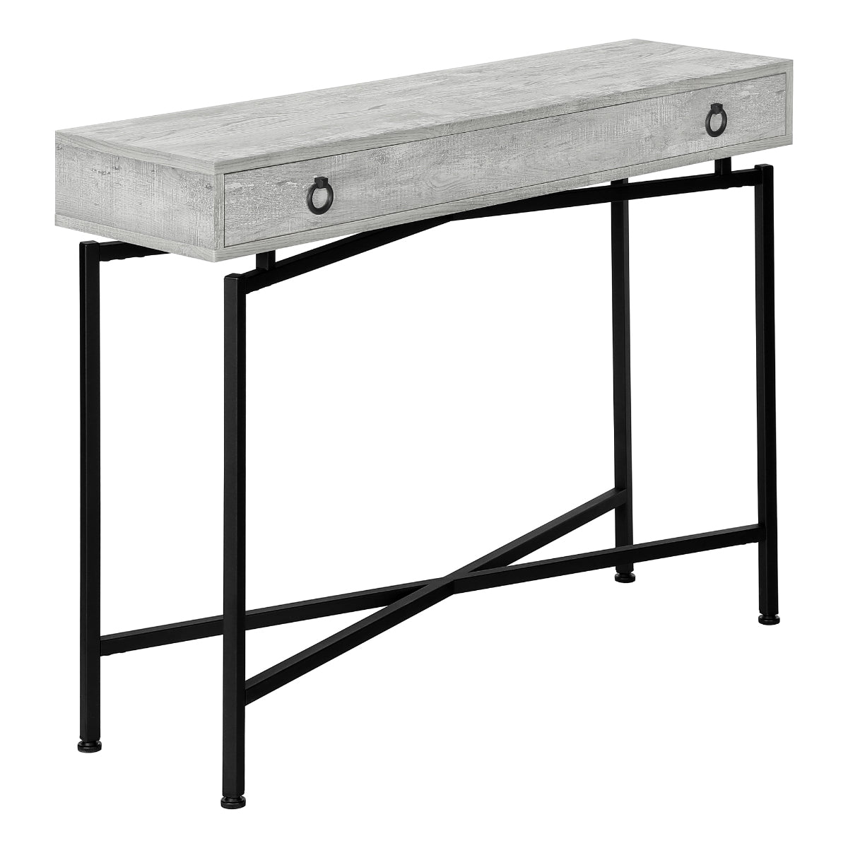 Mathis- Console Table - Gray Faux Wood