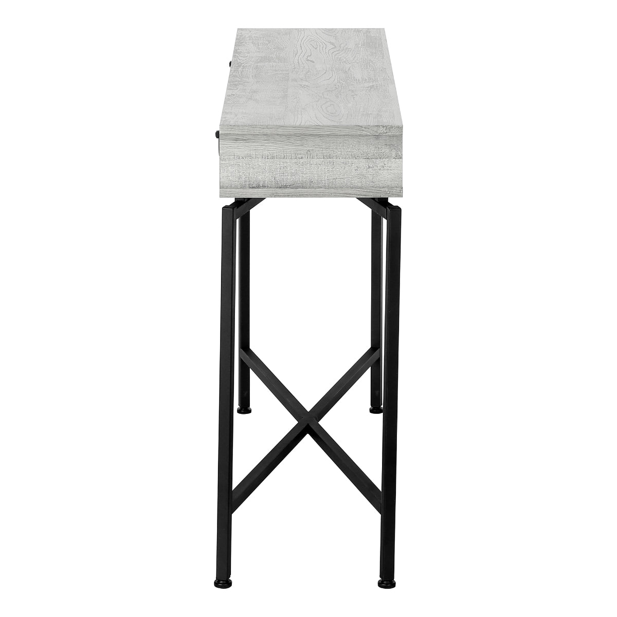 Mathis- Console Table - Gray Faux Wood