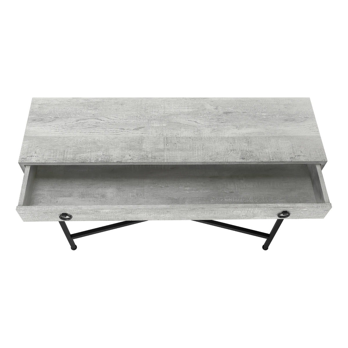 Mathis- Console Table - Gray Faux Wood