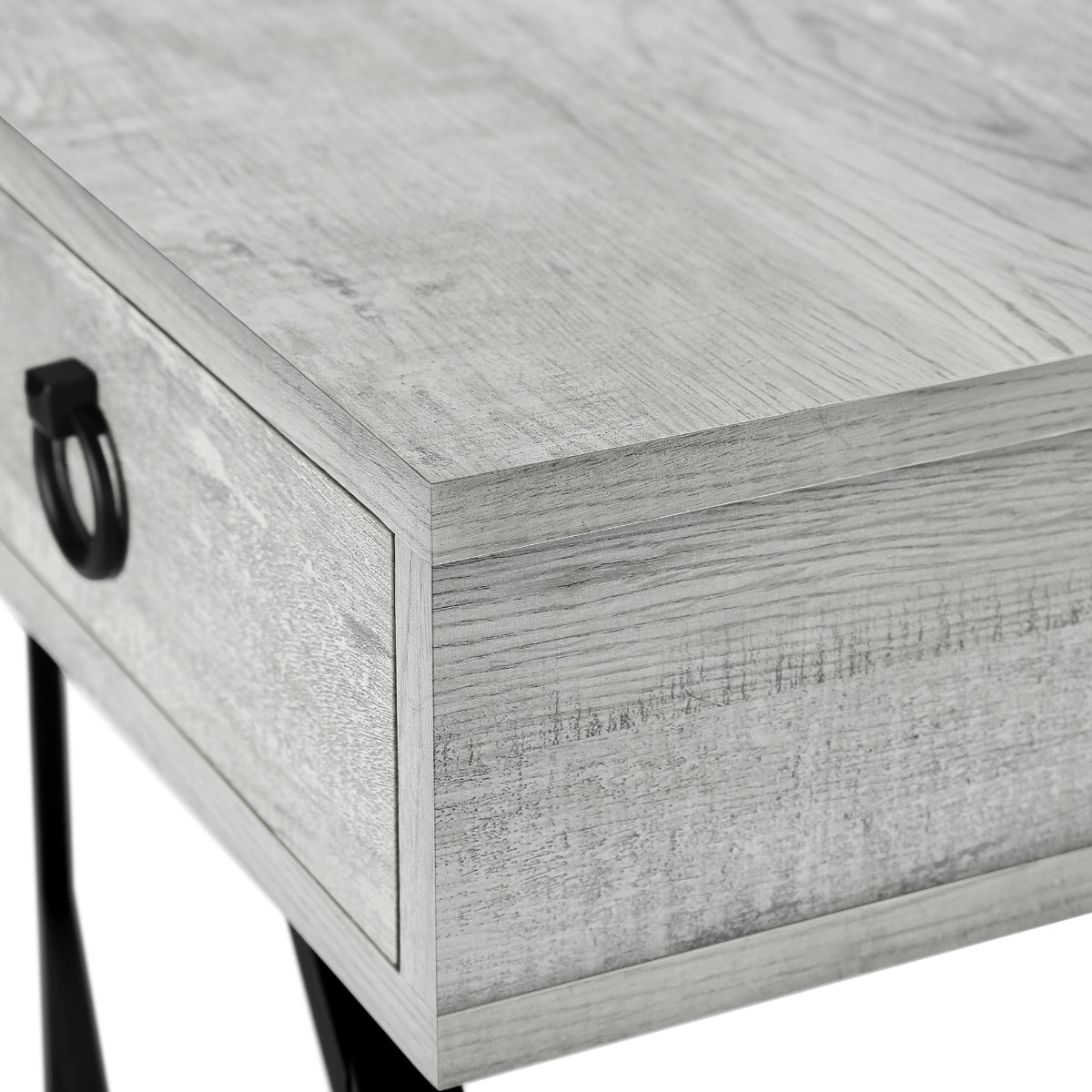 Mathis- Console Table - Gray Faux Wood