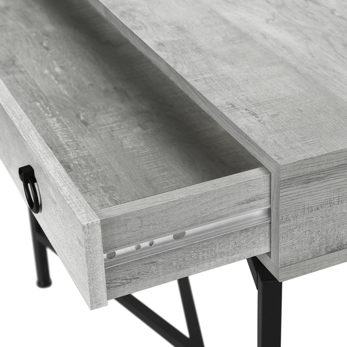 Mathis- Console Table - Gray Faux Wood