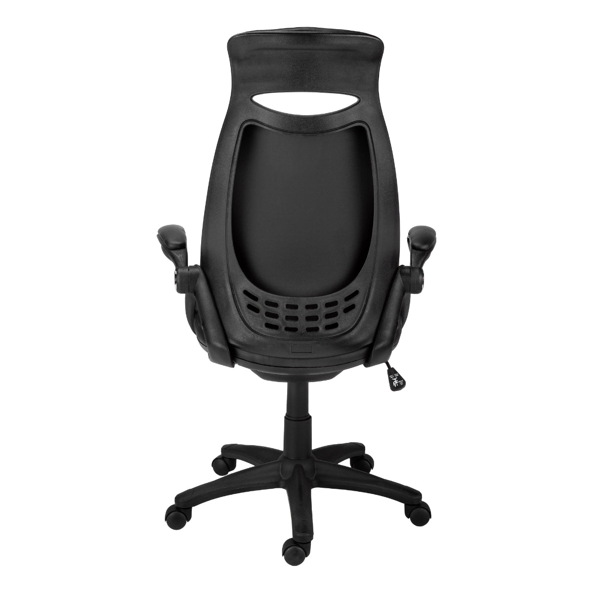 OFFICE CHAIR - BLACK LEATHERETTE / MULTIPLE POSITION