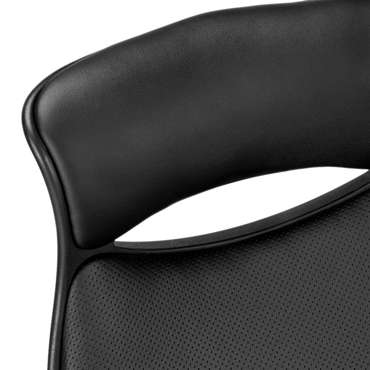 OFFICE CHAIR - BLACK LEATHERETTE / MULTIPLE POSITION