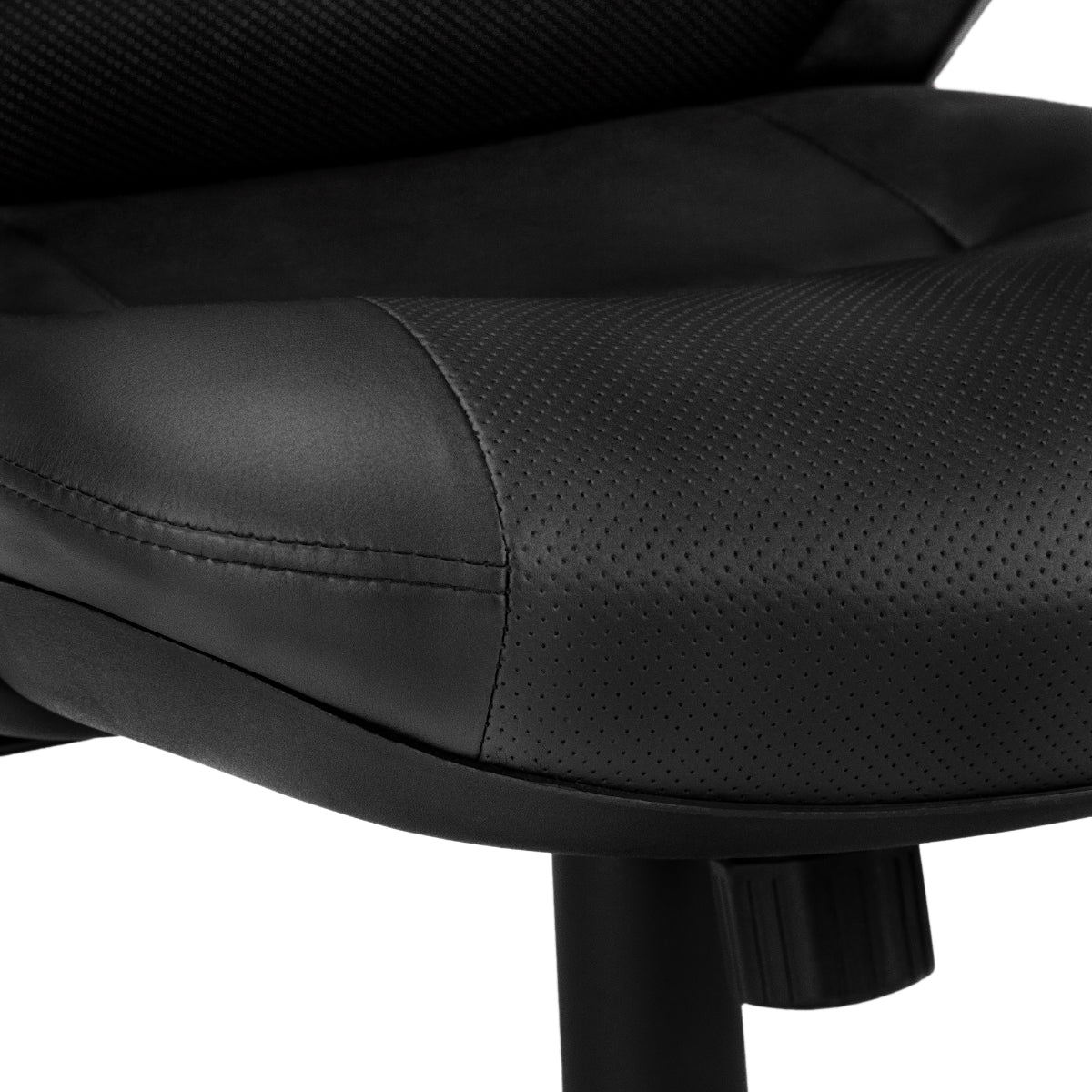 OFFICE CHAIR - BLACK LEATHERETTE / MULTIPLE POSITION