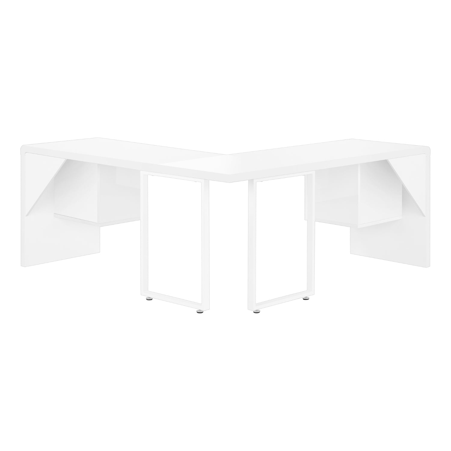 Alarion - Corner Desk - Glossy White